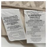 Villa Pillows - Geo Natural Linen Cover, 100% Cotton Lining (Lot of 2)