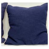 Villa Brand Home Navy Blue & Beige Throw Pillows - 2 Pack