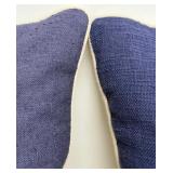 Villa Brand Home Navy Blue & Beige Throw Pillows - 2 Pack