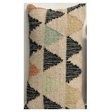 Neutral Patchwork Pattern Throw Pillow Set of 2