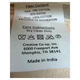 YKK Zipper Throw Pillows Set of 3 - Striped Rayon/Cotton, Damask & Crisscross