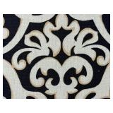 YKK Zipper Throw Pillows Set of 3 - Striped Rayon/Cotton, Damask & Crisscross