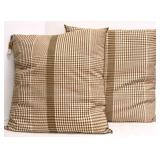 Creative Co-op Square Woven Cotton Plaid Pillow Pair - Made in India (Matches lot 224 & 226)