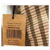 Creative Co-op Square Woven Cotton Plaid Pillow Pair - Made in India (Matches lot 224 & 226)