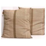 Creative Co-op Square Woven Cotton Plaid Pillows (Matches lot 224& 225)