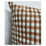 Creative Co-op Square Woven Cotton Plaid Pillows (Matches lot 224& 225)