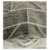 Throw Pillows - Geometric Pattern Taupe Gray, 2-Pack