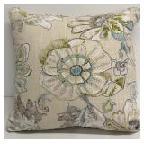 Beige Floral Throw Pillows 3-Pack