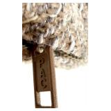 PAC Throw Pillows - 2-Pack Textured Beige Zippered Cushions