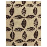 Sunbrella Cushions - 3-Piece Set Brown Stripe & Leaf Print