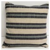3-Piece Blue Decorative Throw Pillow Set in various patterns