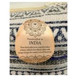 3-Piece Blue Decorative Throw Pillow Set in various patterns