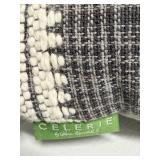 CELERIE 3-Pack Throw Pillows - Gray/Patterned with Tassels