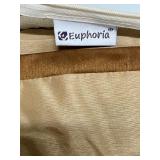 Euphoria 3-Piece Throw Pillow Set - Denim Blue & Beige Geometric Trellis