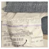 Euphoria 3-Piece Throw Pillow Set - Denim Blue & Beige Geometric Trellis