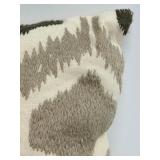 Chavan Interiors Ikat Throw Pillow Set - Beige Taupe & Black, 3-Piece