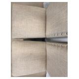 Pair of Beige Upholstered Chairs with Nailhead Trim Imported by JGW Furniture (Matches lot 12)