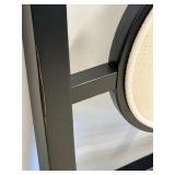 Pair of Wellhouse International CO.,LTD Black Wood Dining Chairs with Round Upholstered Backs & Cream Seats (Matches Lot 15 & 16)