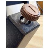 Pair of Wellhouse International CO.,LTD Black Wood Dining Chairs with Round Upholstered Backs & Cream Seats (Matches Lot 15 & 16)