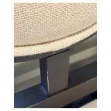 Pair of Wellhouse International CO.,LTD Black Wood Dining Chairs with Round Upholstered Backs & Cream Seats (Matches Lot 14 & 16)