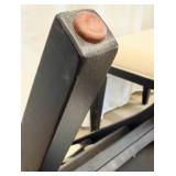 Pair of Wellhouse International CO.,LTD Black Wood Dining Chairs with Round Upholstered Backs & Cream Seats (Matches Lot 14 & 16)