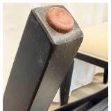 Pair of Wellhouse International CO.,LTD Black Wood Dining Chairs with Round Upholstered Backs & Cream Seats (Matches Lot 14 & 15)