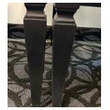 Pair of Wellhouse International CO.,LTD Black Wood Dining Chairs with Round Upholstered Backs & Cream Seats (Matches Lot 14 & 15)