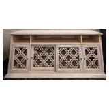 Rustic Whitewashed Console Cabinet - Imported by ELK GROUP INTERNATIONAL