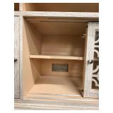 Rustic Whitewashed Console Cabinet - Imported by ELK GROUP INTERNATIONAL