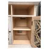 Rustic Whitewashed Console Cabinet - Imported by ELK GROUP INTERNATIONAL