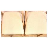 Danish Oak Dining Chairs - Pair, Mid-Century Modern (Matches Lot 26)