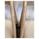 Danish Oak Dining Chairs - Pair, Mid-Century Modern (Matches Lot 26)