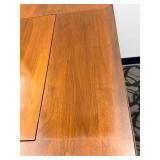 Antique Secretary Desk with Drop-Front Writing Surface, Turned Legs and Accompanying Chair