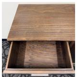 Oak Sideboard Cabinet - Mid-Century Modern - 3 Drawers & 2 Doors