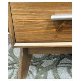 Oak Sideboard Cabinet - Mid-Century Modern - 3 Drawers & 2 Doors