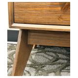 Oak Sideboard Cabinet - Mid-Century Modern - 3 Drawers & 2 Doors