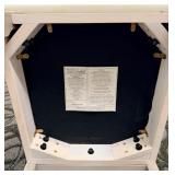 Honai Dining Chairs - White Upholstered Seats - Light Wood Finish - Slatted Back - Set of 2 (Matches lot 35)