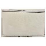 Geometric Metal Frame Table Lamp & White Rectangular Shade - #1