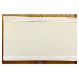 Modern Rectangular Metal Frame Floor Lamp with White Fabric Shade