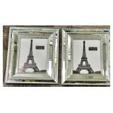 Photo Frames - Silver Beaded Border, Set of 2
