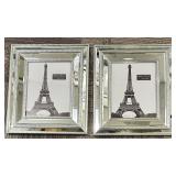 Photo Frames - Silver Beaded Border, Set of 2