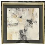 Abstract Painting in Gold Frame - Neutral Tones Artwork - #2