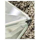 Mirrored Frame with Blue & White Porcelain Vase Print - Framed Wall Decor