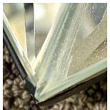 Mirrored Frame with Blue & White Porcelain Vase Print - Framed Wall Decor