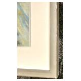 Beach Dunes Seascape - MDK Framed Landscape Painting Signed MDK