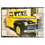 Acrylic Painting - Vintage Taxi