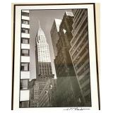 Framed Black & White NYC Cityscape Photograph - Signed Print