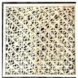 Lattice Panel & Frame - White Decorative Openwork Wall Art