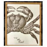 Sea Horse Specimen No. 1749 & Crab Specimen No. 1005 - Framed Prints