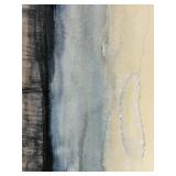 Watercolor Landscape Painting - Mountains & Lake Scene on Paper